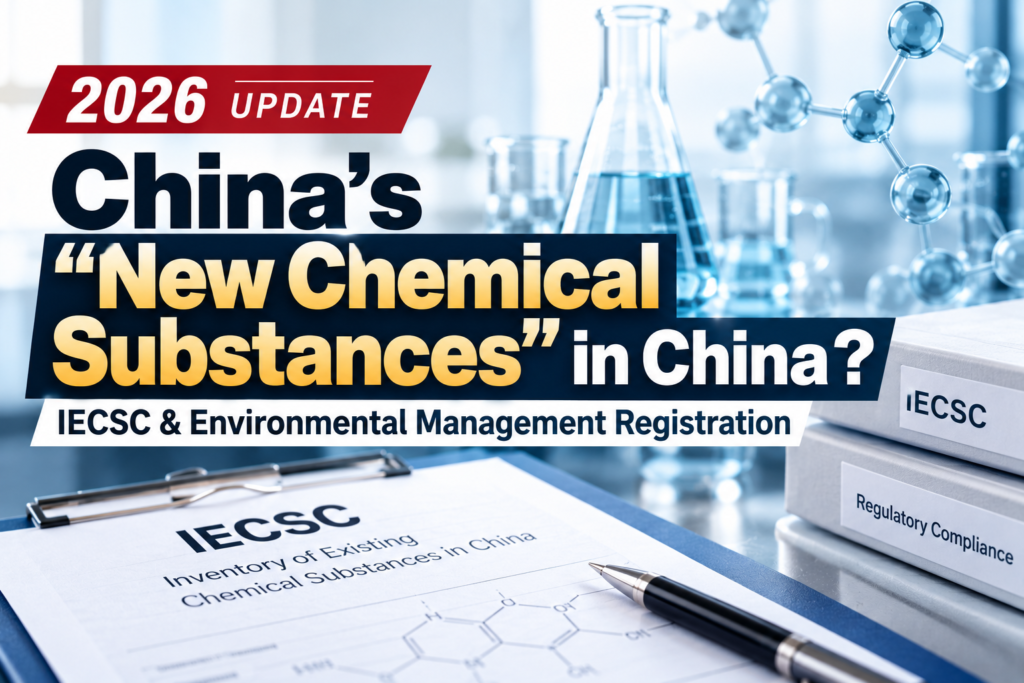 What Is a “New Chemical Substance” in China? — A Practical Guide to IECSC and Environmental Management Registration