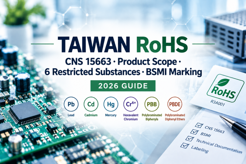 Taiwan RoHS Explained: CNS 15663, Product Scope, Six Restricted Substances and BSMI Marking Requirements [2026 Guide]