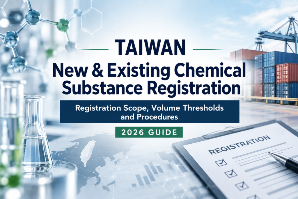 Taiwan’s New and Existing Chemical Substance Registration: Registration Scope, Volume Thresholds and Procedures [2026 Guide]