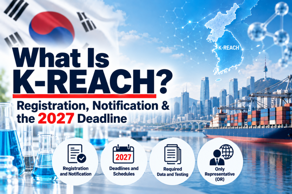 What Is K-REACH? — Chemical Registration, Notification and the 2027 Registration Deadline in South Korea [2026 Edition]